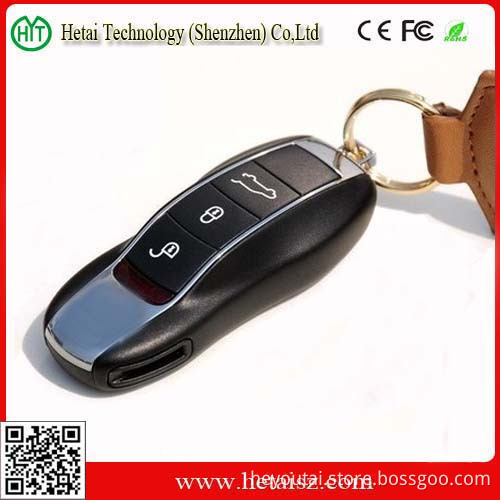 Fashionable Design Car Key Shape 8g USB Flash Drive with Key Chain